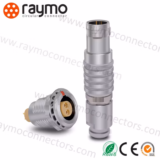 Connettore alternativo per cavo audio video push pull in metallo serie B