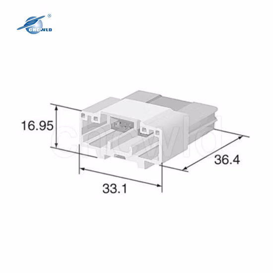 Connettore maschio per sistema audio e video automobilistico 20p 6098