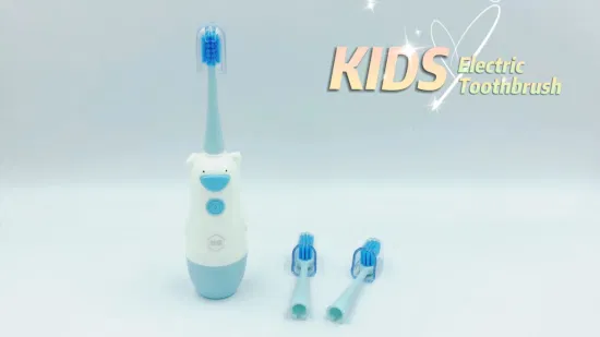 Spazzolino elettrico per bambini sonico impermeabile alimentato a batteria per sbiancamento dei denti OEM